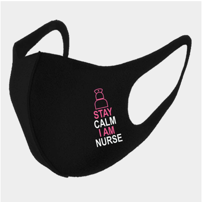 Stay Calm Nurse - Black w/Pink
