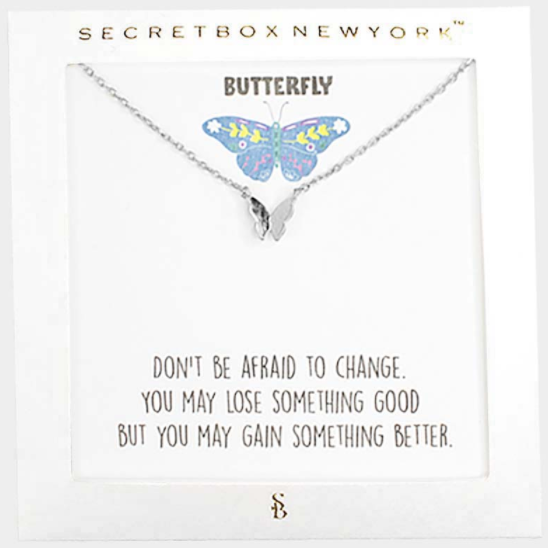 Butterfly Message Necklace