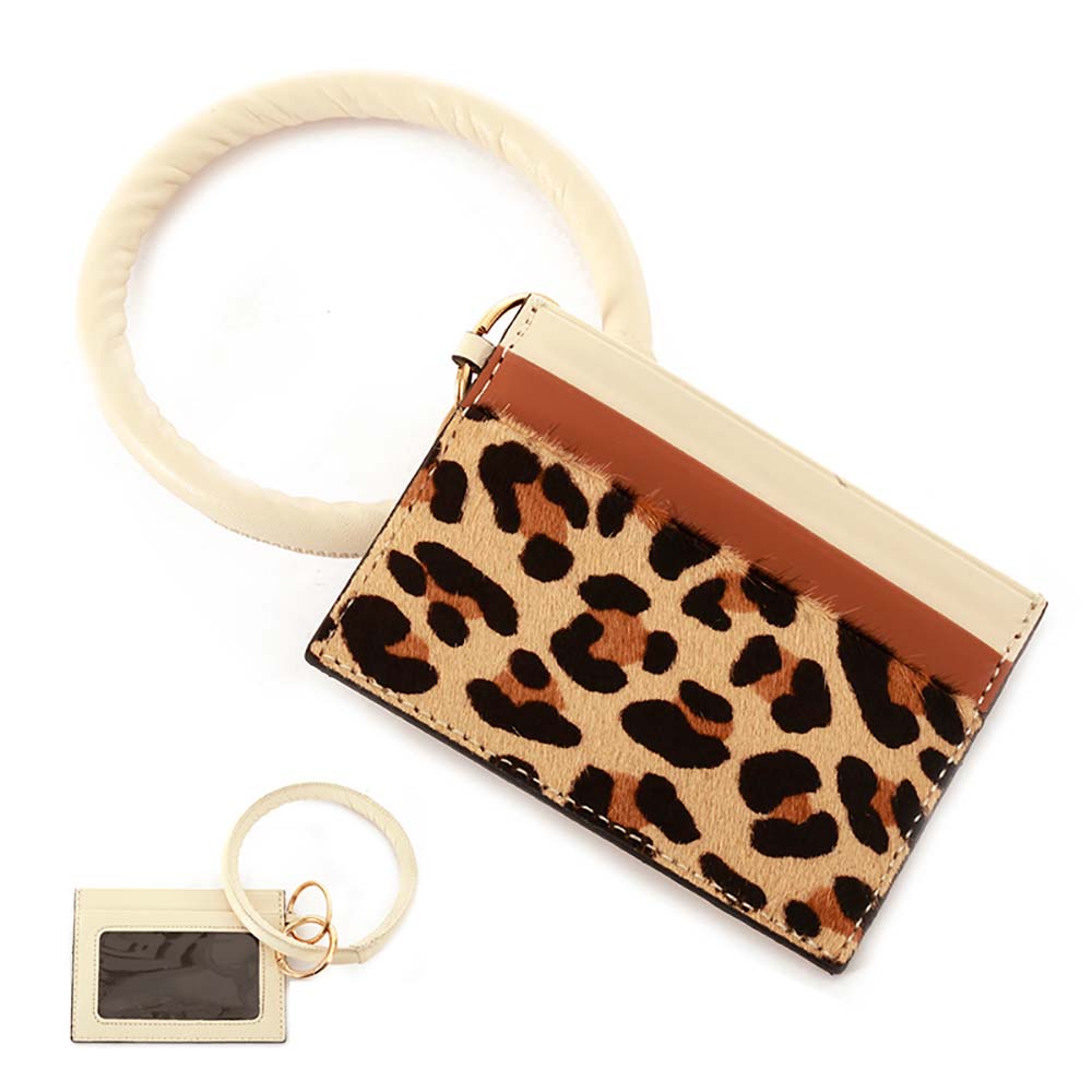 Leopard Wristlet | ID Window