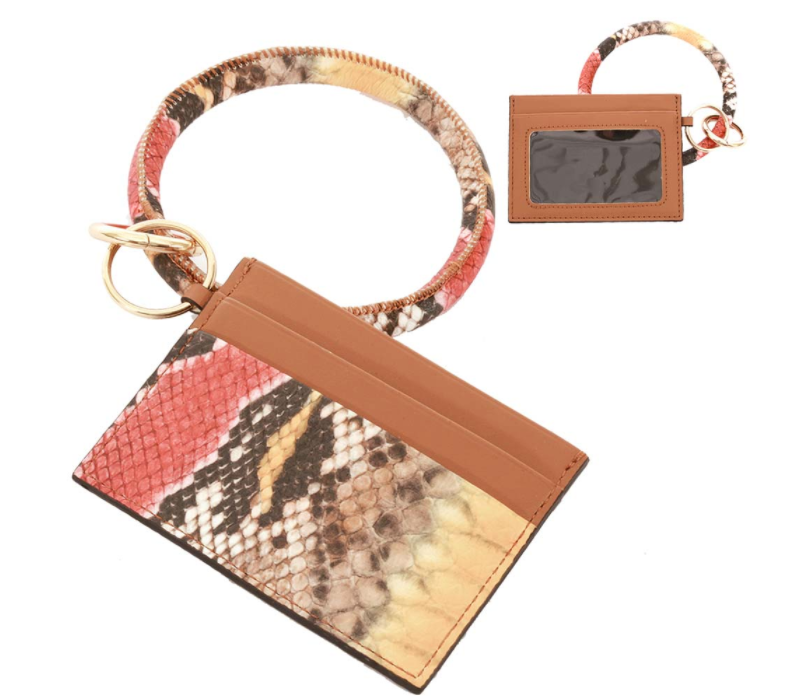 Snakeskin Wristlet | ID Window